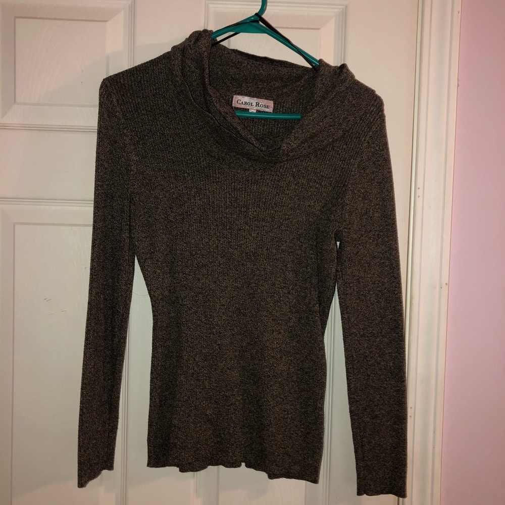 Light cowl-neck sweater